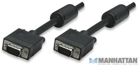 Manhattan SVGA Monitor Cable with Ferrite cores