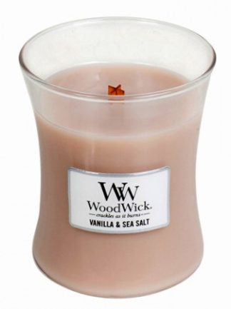Woodwick Vanilla & Sea Salt Medium Jar Retail Box No