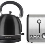 Mellerware Stainless Steel Black Toaster And
