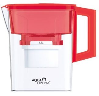 Aqua Optima Water Jug with Filter 2.1L Colour Red Retail