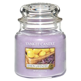 Yankee Candle Lemon Lavender Medium Jar Retail Box No