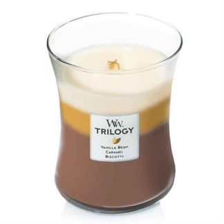 Woodwick Trilogy Cafe Sweets Medium Retail Box No warranty
