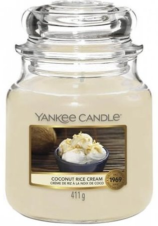 Yankee Candle Coconut Rice Cream Medium Jar Retail Box No
