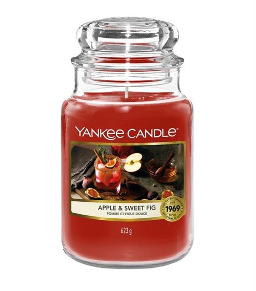 Yankee Candle Apple & Sweet Fig Large Jar Retail Box No