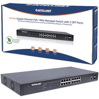Intellinet 16-Port Gigabit Ethernet PoE+