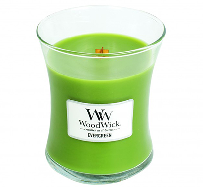Woodwick Evergreen Medium Jar Retail Box No warranty