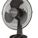 Alva Air 30cm Black Plastic Desk Fan