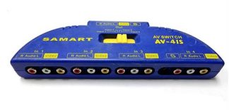 Geeko 4 Port RCA AV Switch