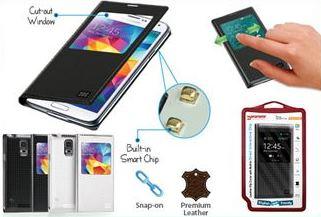 Promate Admin S5 Bookcover with clip Colour:White