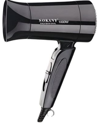 Sokany Foldable Mini Hair Dryer Black