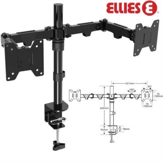Ellies Double Arm Height Adjustable Desktop