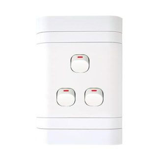 Lesco Flush Cover with 3 Lever 1 Way Switch