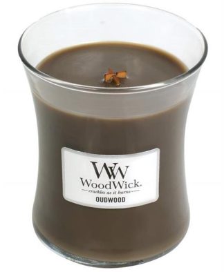 Woodwick Oudwood Medium Jar Retail Box No warranty