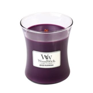 Woodwick Spiced Blackberry Medium Jar Retail Box No