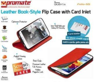 Promate Folio S5 Bookcover with inside card pocket Colour: