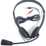 Unique Stereo HeadPhone with Microphone Black colour;