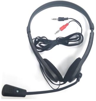 Unique Stereo HeadPhone with Microphone Black colour;