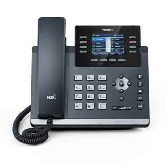 Yealink SIP-T44W Advanced Gigabit Desktop IP Phone, with built-in Wi-Fi, Bluetooth and Dual USB ports, Excludes PSU