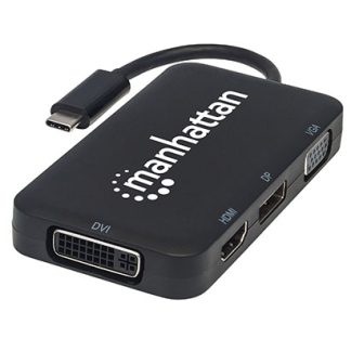 Manhattan USB-C 4-in-1 Audio/Video Converter