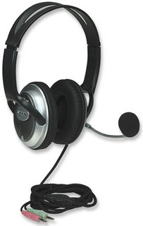 Manhattan Classic Stereo Headset + Microphone with in