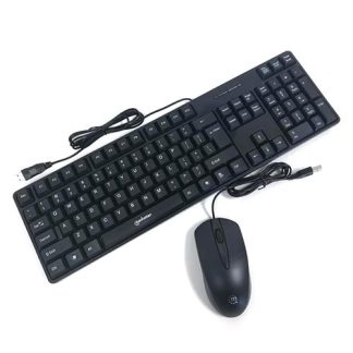 Manhattan Cabled USB Optical Mouse and Keyboard Combo