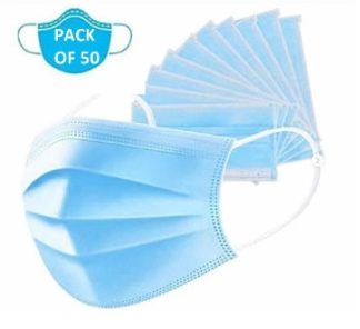 Casey 3 Ply Disposable Face Mask with Earloop 50 Per Pack