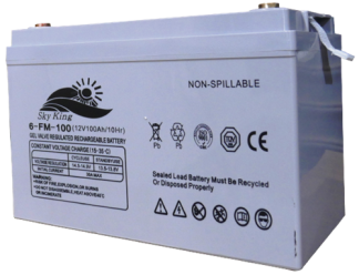 Solarix 12V 100AH Deep Cycle Gel Battery  Absorbent Glass