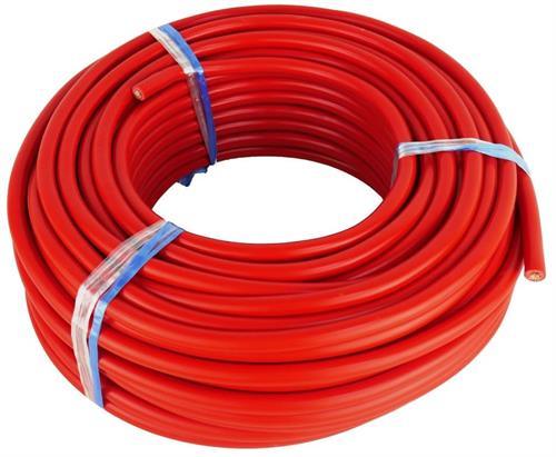 Solarix 25mm Battery Power Cable 50 Metre Roll Red